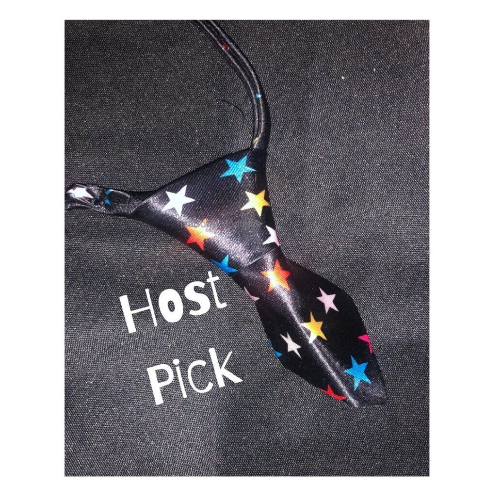 Multicolored Stars Mini Tie - Fun Prints =PETS= TY119 NWT